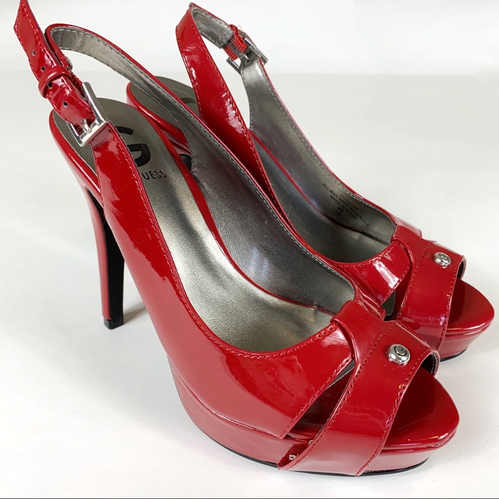 G By Guess Women's Cathy Slingback Platform Heels